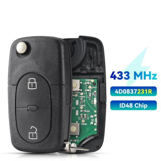 Audi remote 2/3/4 BNT ID48 Chip 433/315Mhz