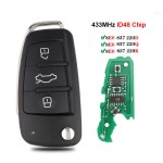 Audi remote 3 BT 433/315MHz ID48  8E0837220D/8E0837220Q/8E0837220K