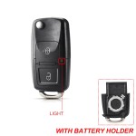 Audi 2/3/3+1 Buttons Remote Car Key Case Shell With/Without battery hold