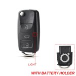 Audi 2/3/3+1 Buttons Remote Car Key Case Shell With/Without battery hold
