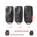 Audi 2/3/3+1 Buttons Remote Car Key Case Shell With/Without battery hold