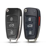 Audi 3/3+1 Buttons Car Key Shell (With logo)