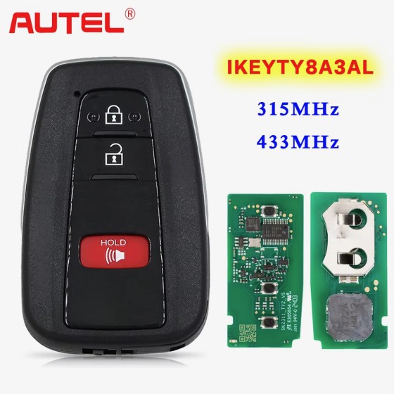 Autel Ikey TY8A3AL TY8A3BL  YTY8A4AL