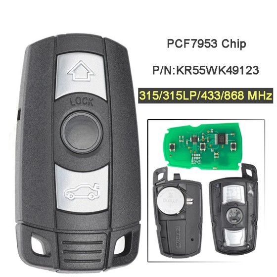 BMW 3/5 Series CAS3+ 315/433/868/315LP ID46 Chip(No logo/With logo)