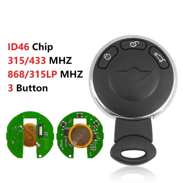 BMW Mini Cooper 315/433/868/315LP CAS System PCF7945 Chip IYZKEYR5602 Auto Smart Card Key(No logo/With logo)