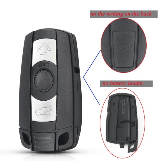 3 Button Remote Key Case no battery hold with word/no word(No logo/With logo)