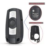 3 Button Remote Key Case with battery hold with word/no word(No logo/With logo)