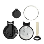 BMW Mini 3-button smart remote key shell no/with battery hold (No logo/With logo)