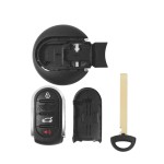 MINI Cooper 3/3+1 buttons key shell (No logo/With logo)
