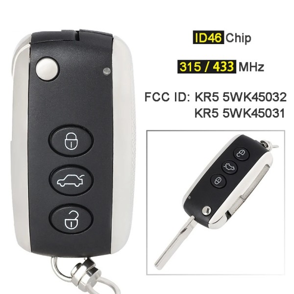 Bentley 3BT 315/433MHz PCF7945A/ 46 Chip