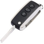 3/4 Buttons Smart Flip Remote Car Key Shell