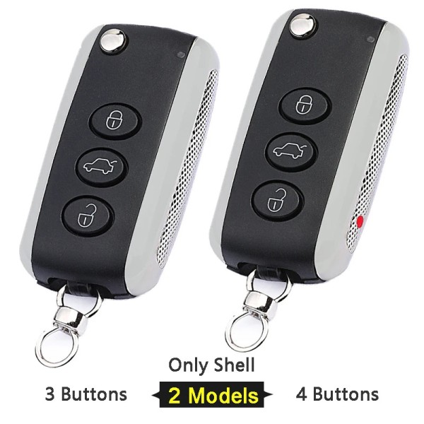 3/4 Buttons Smart Flip Remote Car Key Shell