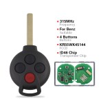Benz 3/3+1 Button 433/315Mhz Car Remote Key