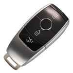 Benz 3 Buttons Smart Remote Key Shell(black/white )(With logo)