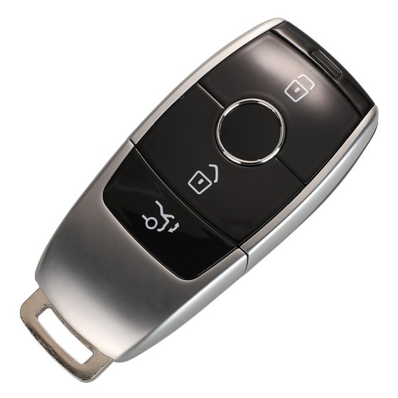 Benz 3 Buttons Smart Remote Key Shell(black/white )(With logo)
