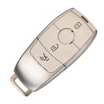 Benz 3 Buttons Smart Remote Key Shell(black/white )(With logo)