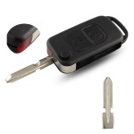 1/2/3/4 Buttons Car Key Shell For Mercedes HU39/HU64(No logo/With logo)