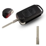 1/2/3/4 Buttons Car Key Shell For Mercedes HU39/HU64(No logo/With logo)