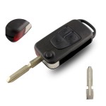 1/2/3/4 Buttons Car Key Shell For Mercedes HU39/HU64(No logo/With logo)