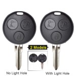 3 Buttons Smart Remote Key Shell(No light/With light)