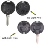 3 Buttons Smart Remote Key Shell(No light/With light)