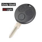 3 Buttons Smart Remote Key Shell(No light/With light)