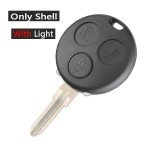 3 Buttons Smart Remote Key Shell(No light/With light)