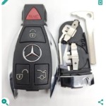 Benz 3+1 Buttons Smart Remote Key Shell 2 battery model(With logo)