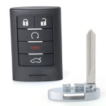 Cadillac 4+1 Button Keyless Smart Remote Key Fob 315MHz M3N5WY7777(No logo/With logo)