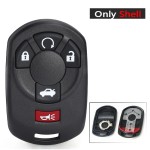 Replacement Keyless Entry Remote Car Key Shell Case Housing With 5 Buttons - FOB for Cadillac STS 2005 2006 2007