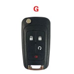 Che 3+1 Buttons 433MHz ID46 Chip (No logo/Chevrolet logo/Buick logo)