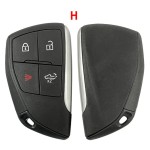 Chevrolet 3+1 Buttons(Pickup) Smart key 433MHz ID49 Chip Fob FCC ID: YG0G21TB(No logo/Chevrolet logo/GMC logo/Buick logo)