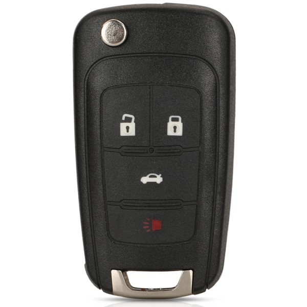 CHE 3+1 Button HU100 Blade shell (No logo/Chevrolet logo/Buick logo/Opel logo)