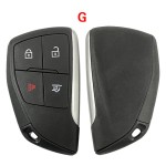 Chevrolet 2+1/3+1/4+1 Buttons Smart key Shell (No logo/Chevrolet logo/GMC logo/Buick logo)