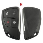 Chevrolet 2+1/3+1/4+1 Buttons Smart key Shell (No logo/Chevrolet logo/GMC logo/Buick logo)