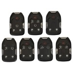 Chevrolet 2+1/3+1/4/4+1/5+1 Buttons smart key shell (No logo/Chevrolet logo/GMC logo)