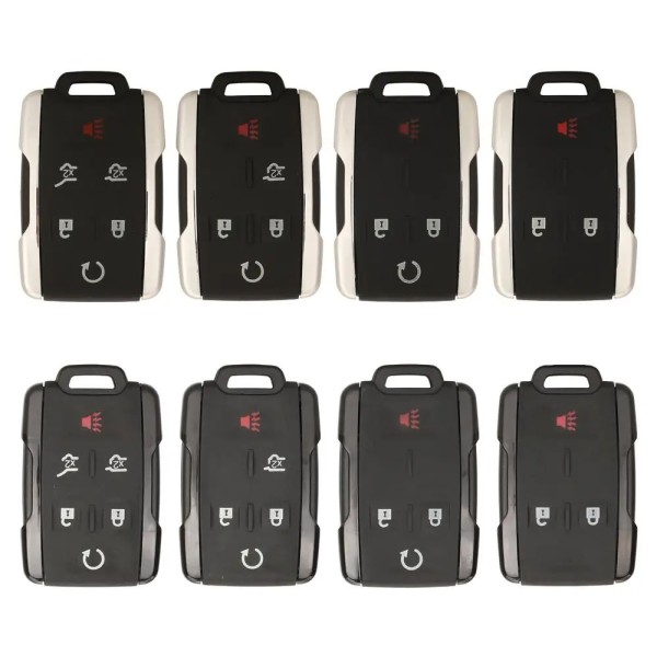 Chevrolet 5+1/4+1/3+1/2+1 Buttons Smart key shell (No logo/Chevrolet logo/GMC logo)