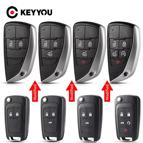 Chevrolet 2/3/3+1/4+1 Buttons Smart key shell (No logo/Chevrolet logo/Opel logo)