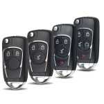 Chevrolet 2/3/3+1/4+1 Buttons Modified Flip Key Shell