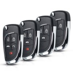 Chevrolet 2/3/3+1/4+1 Buttons Modified Flip Key Shell(With logo)