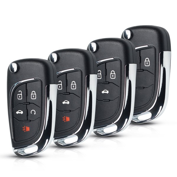 Chevrolet 2/3/3+1/4+1 Buttons Modified Flip Key Shell(With logo)