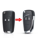 Chevrolet 2/3/3+1/4+1 Buttons Modified Flip Key Shell(With logo)