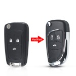 Chevrolet 2/3/3+1/4+1 Buttons Modified Flip Key Shell(With logo)