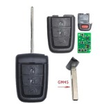 Remote Control Car Key - 2+1/3+1/4+1 Buttons 433MHz ID46 Chip GM45 Blade - FOB for Holden VE Commodore 2006 - 2013