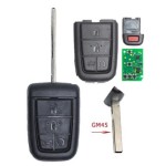 Remote Control Car Key - 2+1/3+1/4+1 Buttons 433MHz ID46 Chip GM45 Blade - FOB for Holden VE Commodore 2006 - 2013