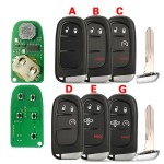 FCC GQ4-54T 46 Chip 433Mhz Remote Pickup Car Key For Dodge Ram(No logo/With logo)