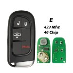 FCC GQ4-54T 46 Chip 433Mhz Remote Pickup Car Key For Dodge Ram(No logo/With logo)