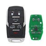 FCC ID: OHT-4882056 Smart Prox Remote Car Key Fob 433.92MHz 4A Chip for Dodge Ram 1500 Pickup 2019 2020(No logo/With logo)
