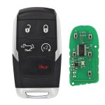 FCC ID: OHT-4882056 Smart Prox Remote Car Key Fob 433.92MHz 4A Chip for Dodge Ram 1500 Pickup 2019 2020(No logo/With logo)