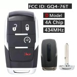 GQ4-76T Remote Fob For Dodge RAM 2500 3500 4500 5500 433.92MHz 4A Chip(No logo/With logo)